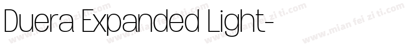 Duera Expanded Light字体转换